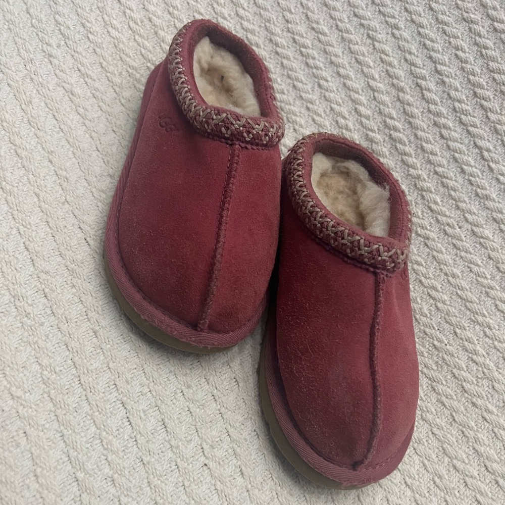 Ugg Pink Tasman Slippers Size 12T